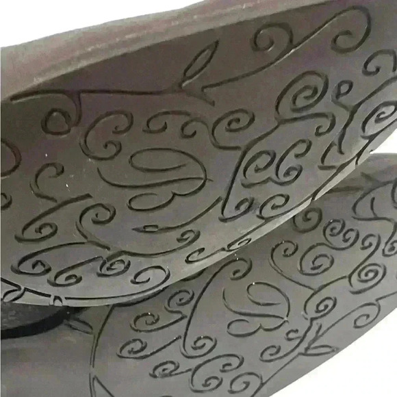 Brighton Johnny Women’s  Brown Woven Leather Booties Size 10 M - Picture 10 of 12